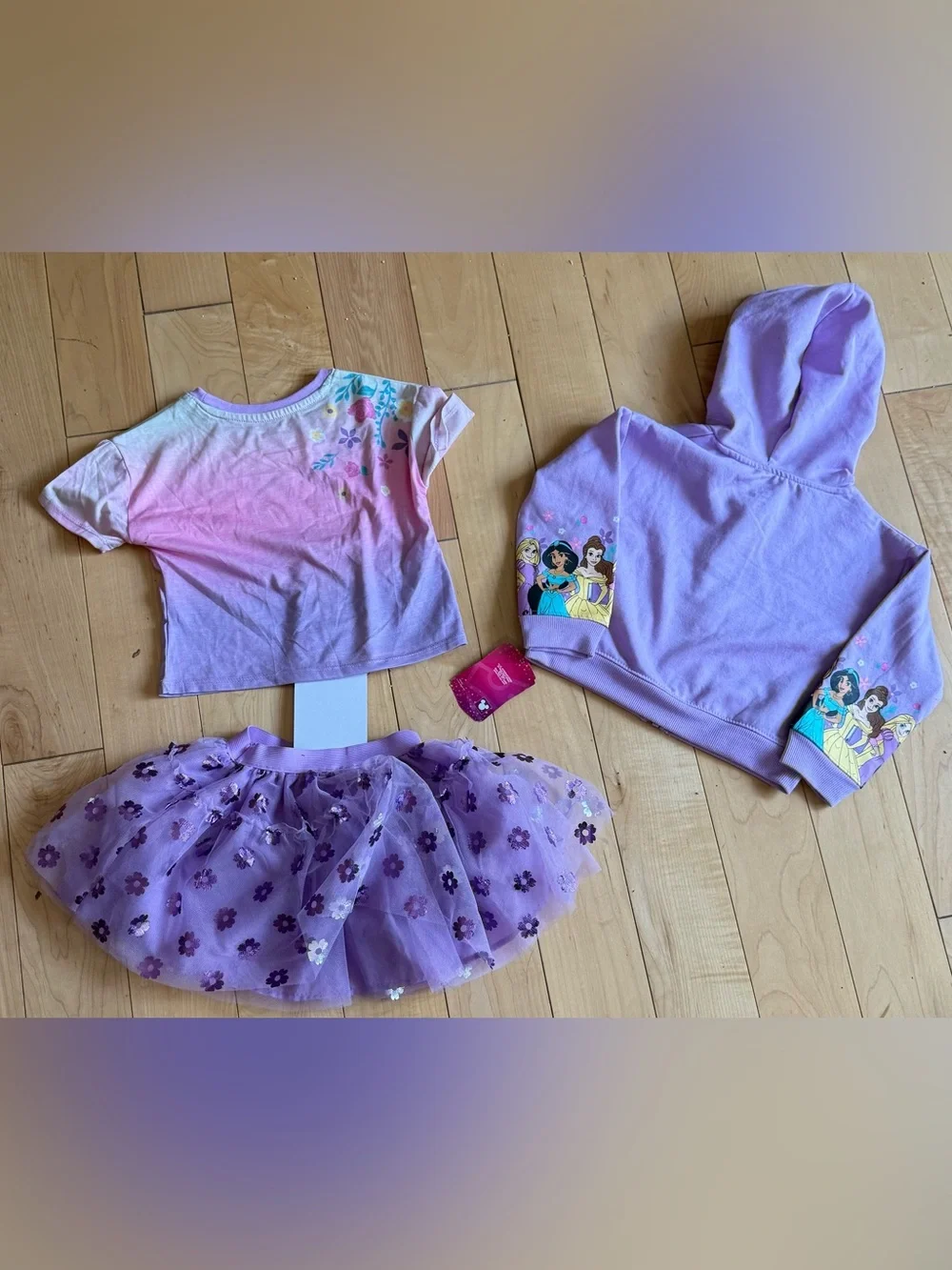 Disney Princess Matching Set - Tutu, Tee & Hoodie